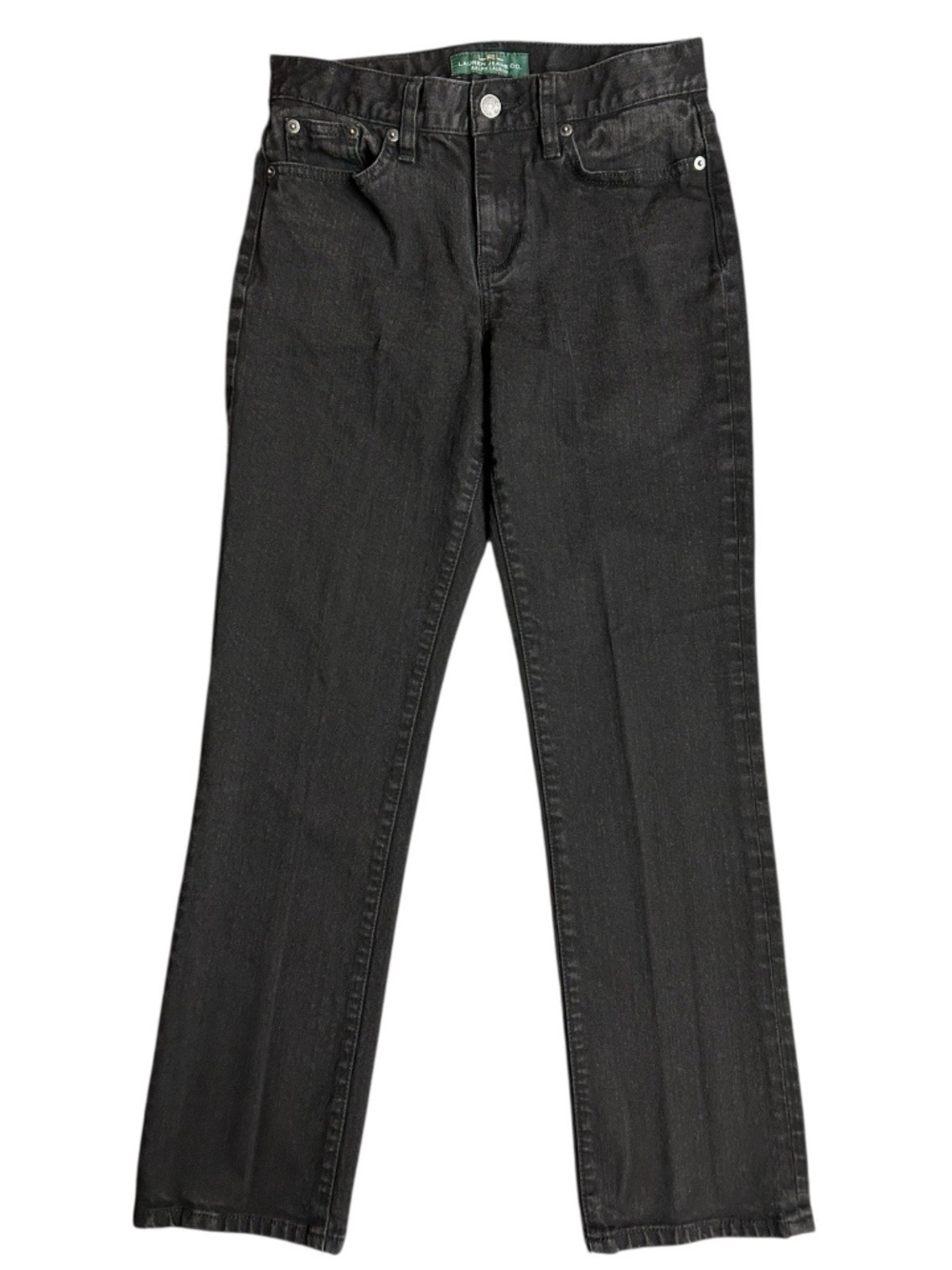 Lauren Ralph Lauren Lauren Jeans Co. Classic Straight Leg Black Jeans Petites 2P
